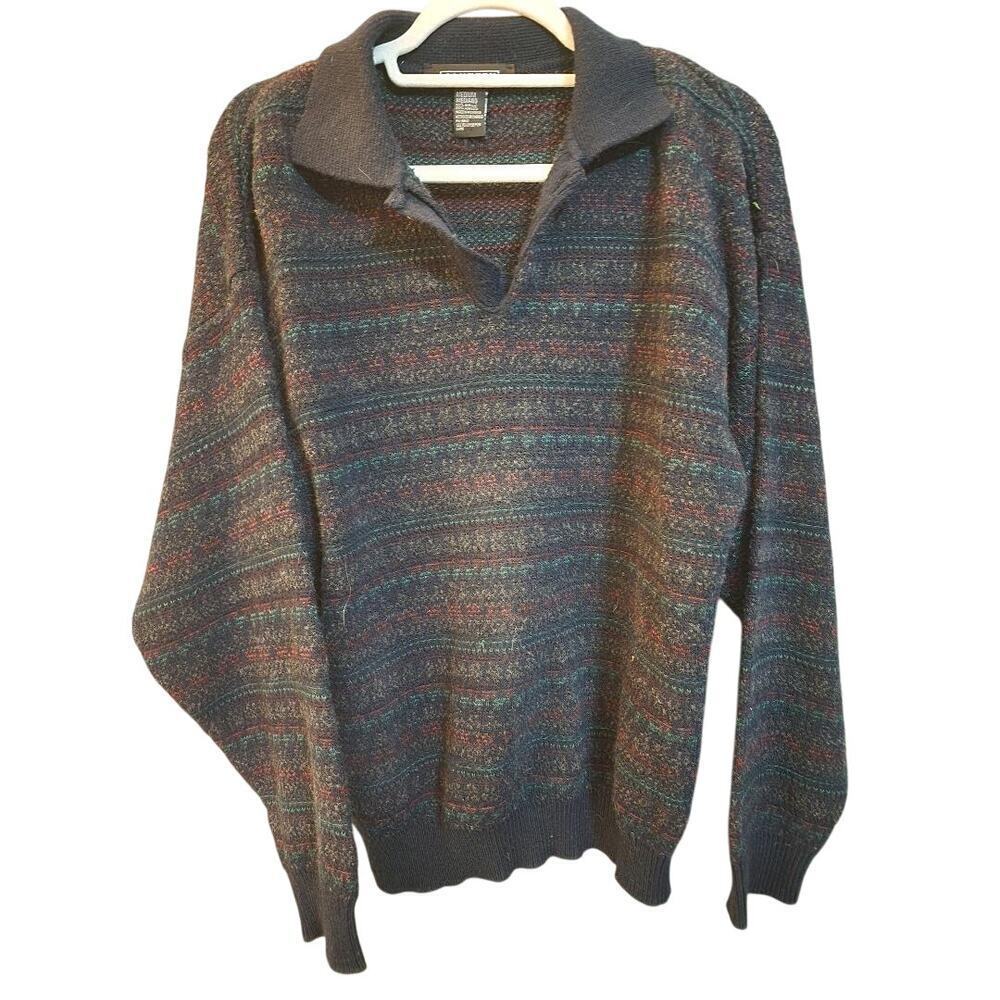 Vintage Men's Jantzen Collared Acrylic Sweater Size M